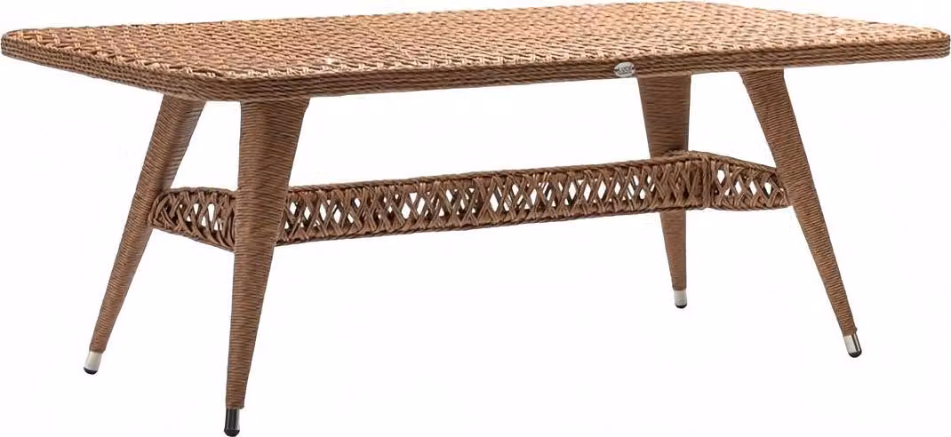 Couchtisch Rattan Luxus Hochwertig Moderner Rechteckig stilvoll Kaffeetisch