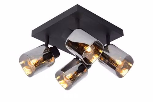 LUCIDE ALION - Faretto da soffitto - 4xE14 - Nero