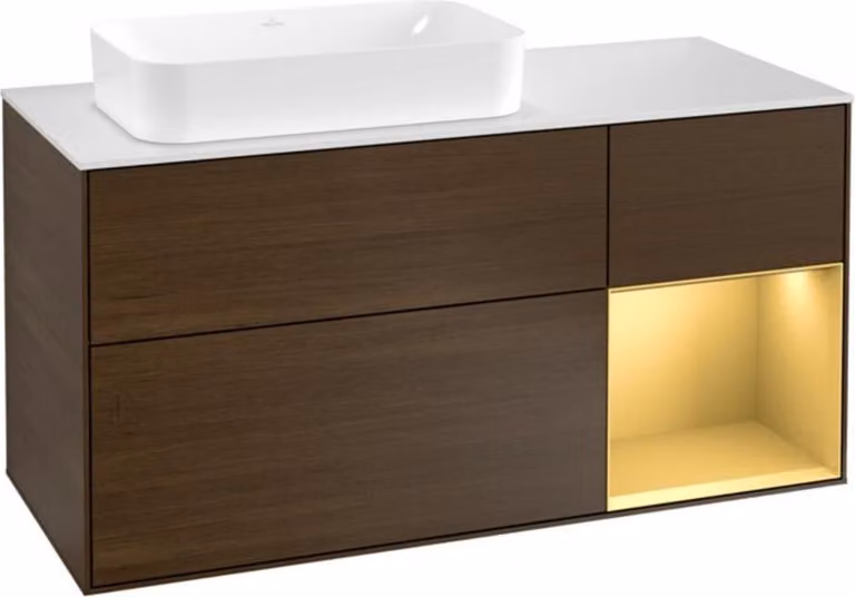 Villeroy & Boch V&B FINION mobile da bagno 1200x603x501 Abdpl wh Reg go ma/Wln Ve