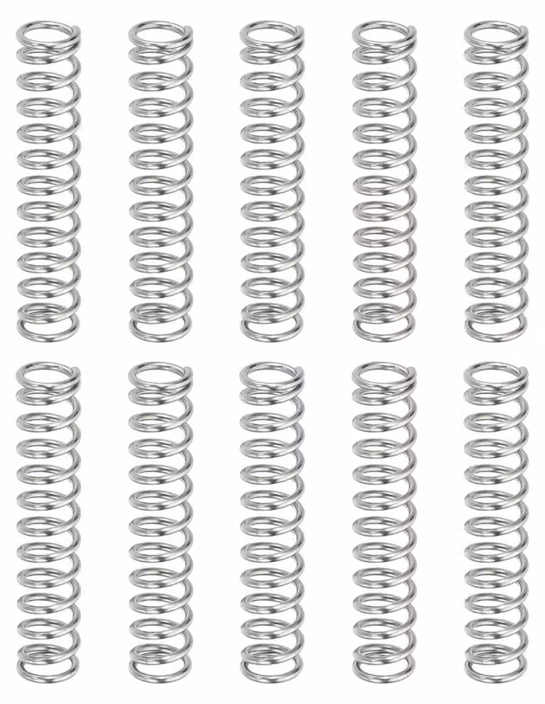 Molle a compression, 10 pezzi, dimensioni 0,8x6x30 mm, acciaio inossidabile 304