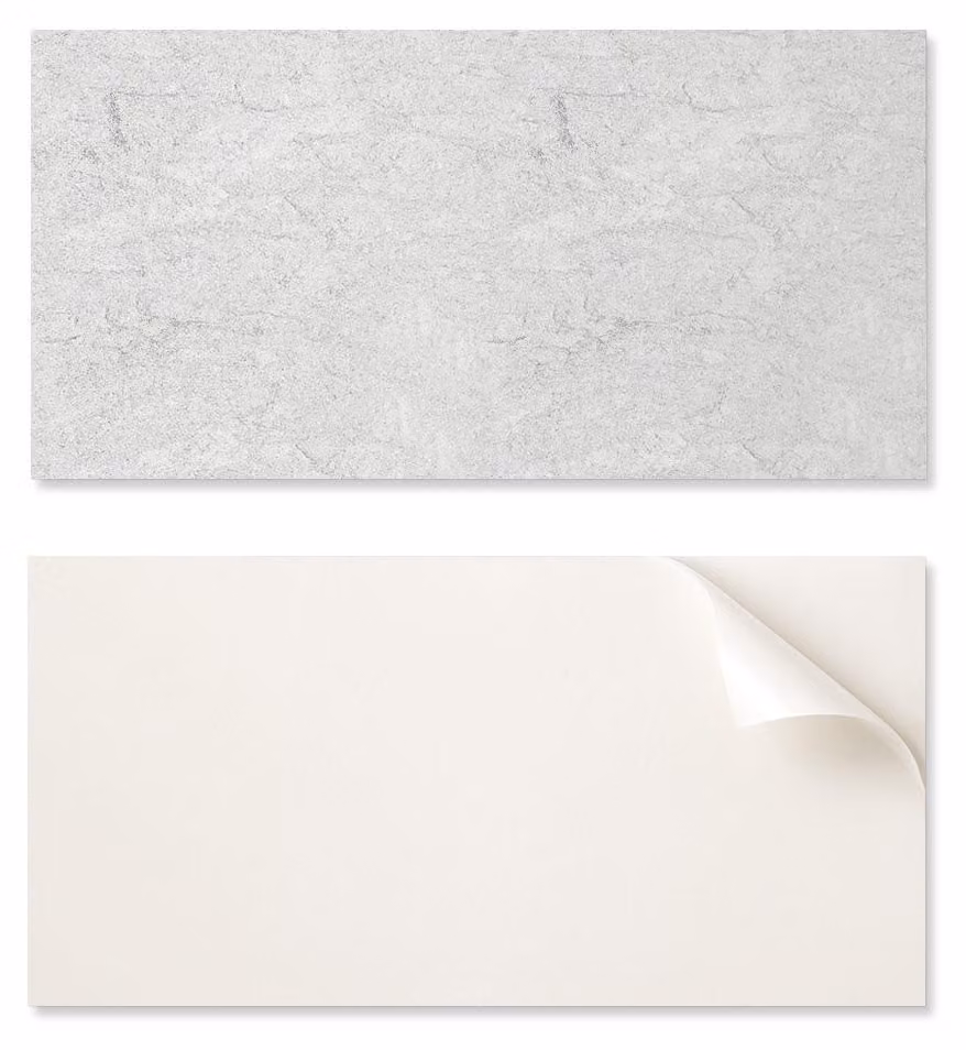 Pannello in vinile autoadesivo stampato, dimensioni 120x60 cm, con texture effetto pietra naturale