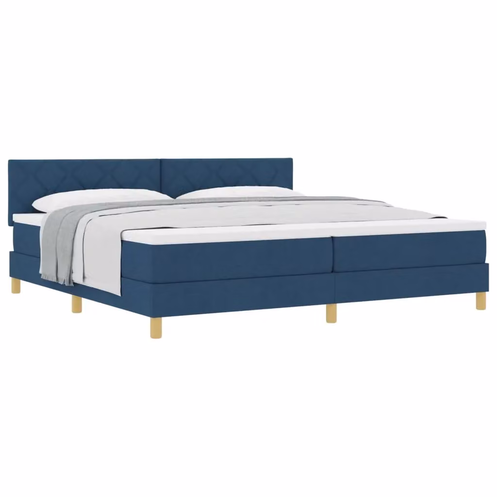 Letto ibrido con testiera e cuscino blu vidaXL L/P/H: 200 x 200 x 280 cm – 2