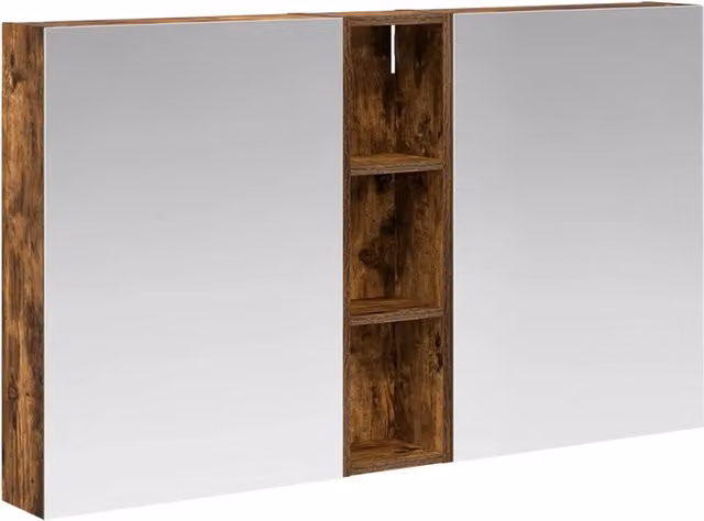 Set di Armadi da Bagno | Armadio da bagno con lo scaffale 3 pz 120 x 14,5 x 70 cm