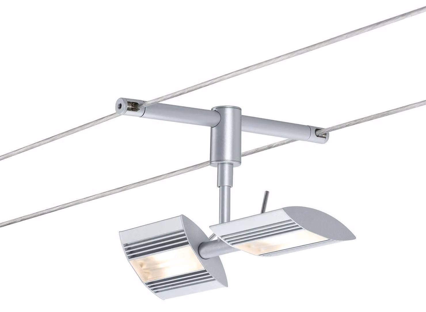 Paulmann Sistema di faretti a sospensione e su binario CombiSystems Linear, 2x6W, cromo opaco, 230/12V, metallo