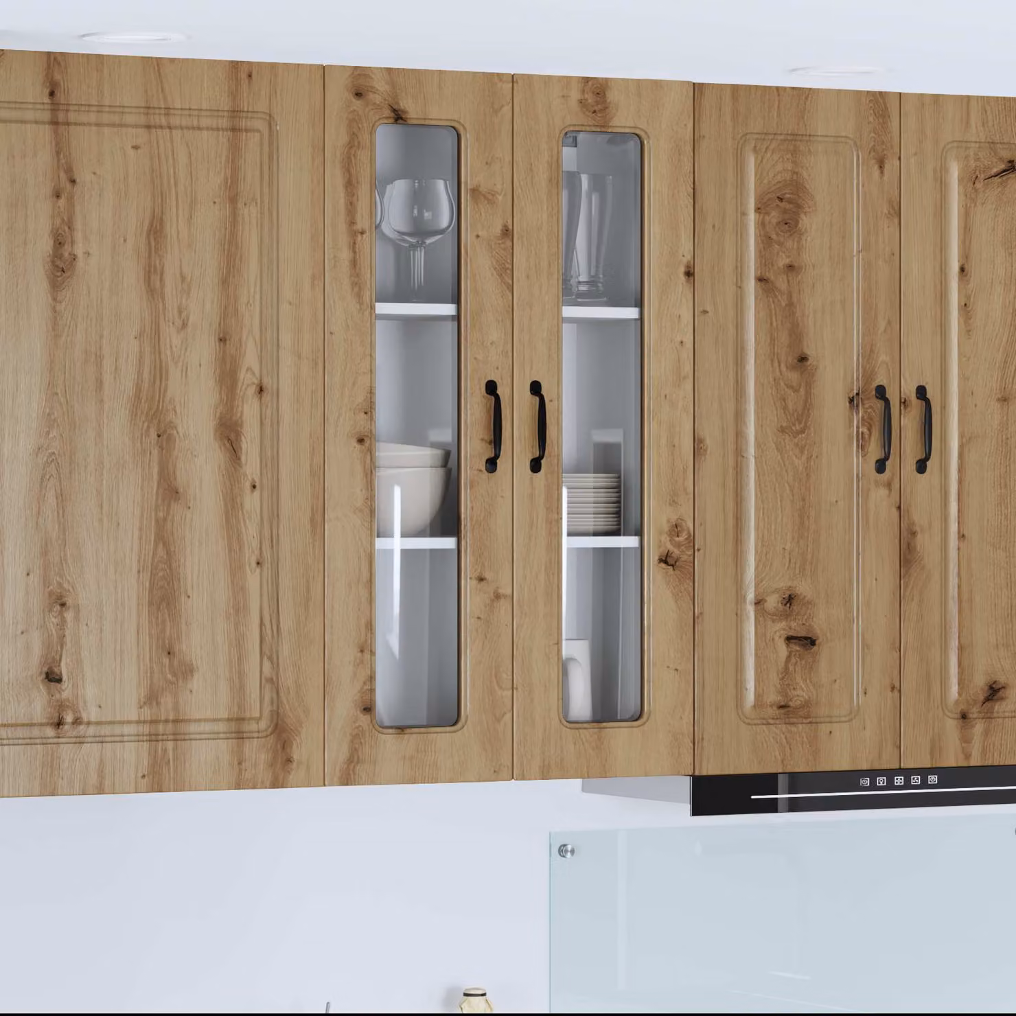 Pannello per lavastoviglie incasso vidaXL Kalmar in legno rovere marrone