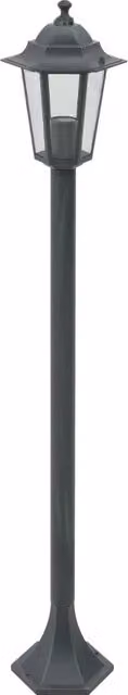 Set di 6 Lampioni da Giardino in Alluminio Verde Scuro con Attacco E27, Altezza: 110 cm