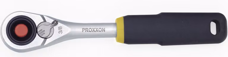 Proxxon Micro-Kompaktratsche 3/8 15x28 mm, Gesamtlänge 150 mm, Rechts-/Linkslauf