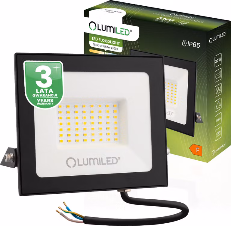 LUMILED Proiettore LED 50W super luminoso per esterni 4500Lm Proiettore LED per esterni IP65 impermeabile 4000K bianco neutro proiettori proiettori neri