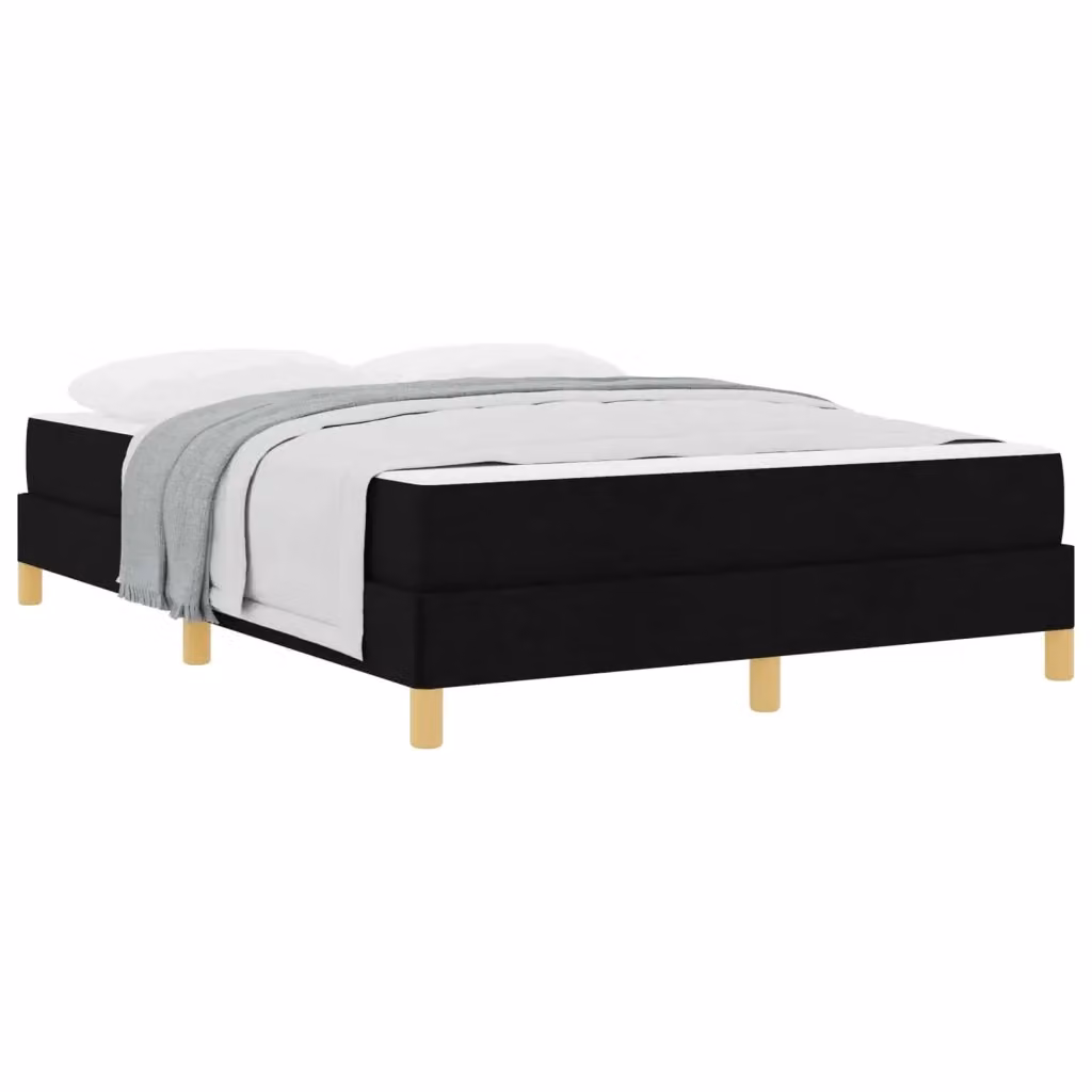 Letto a molle con materasso vidaXL in tessuto nero L: 160 cm, P: 200 cm, H: 24 cm – 2