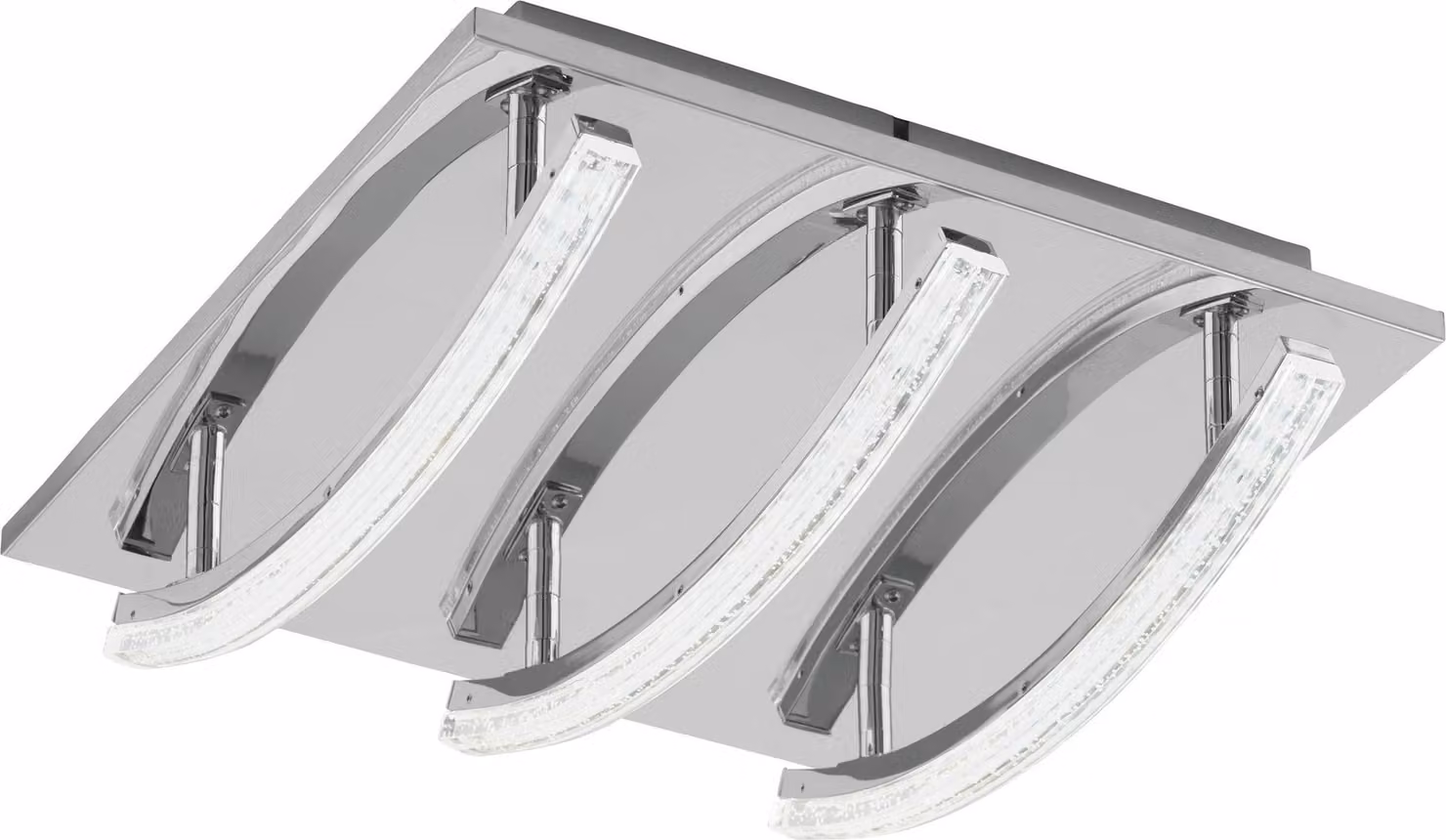 Eglo 96094 Pertini LED plafoniera 3x4,2W acciaio alluminio cromo