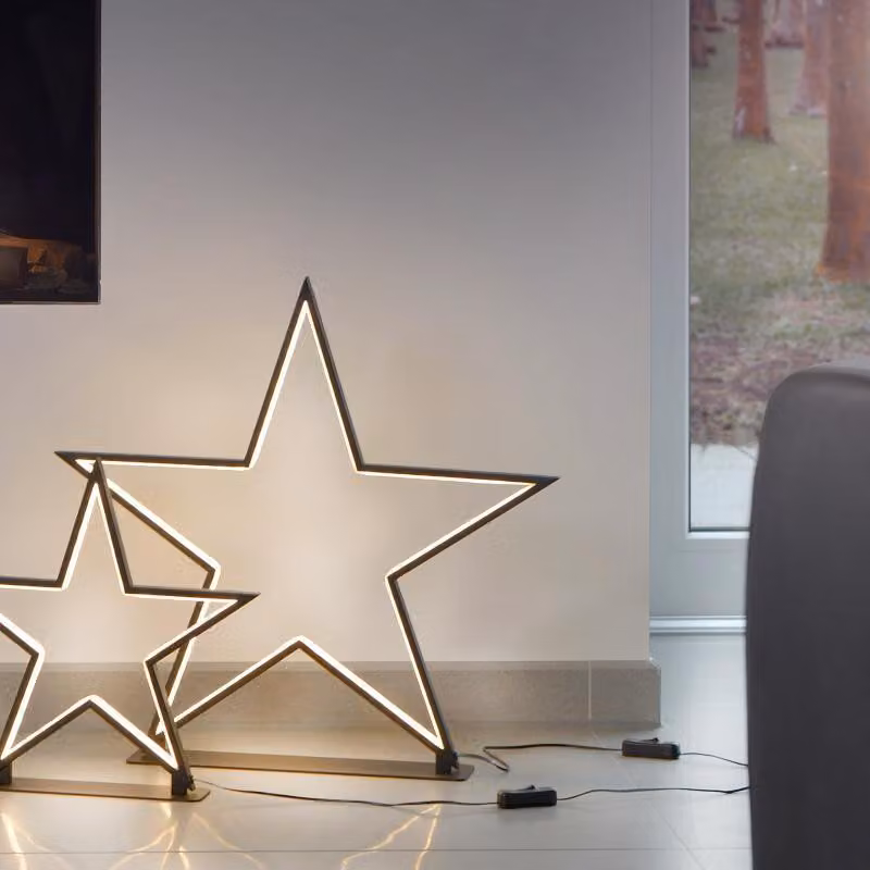 Lampada da tavolo LED star Lucy 50cm nero