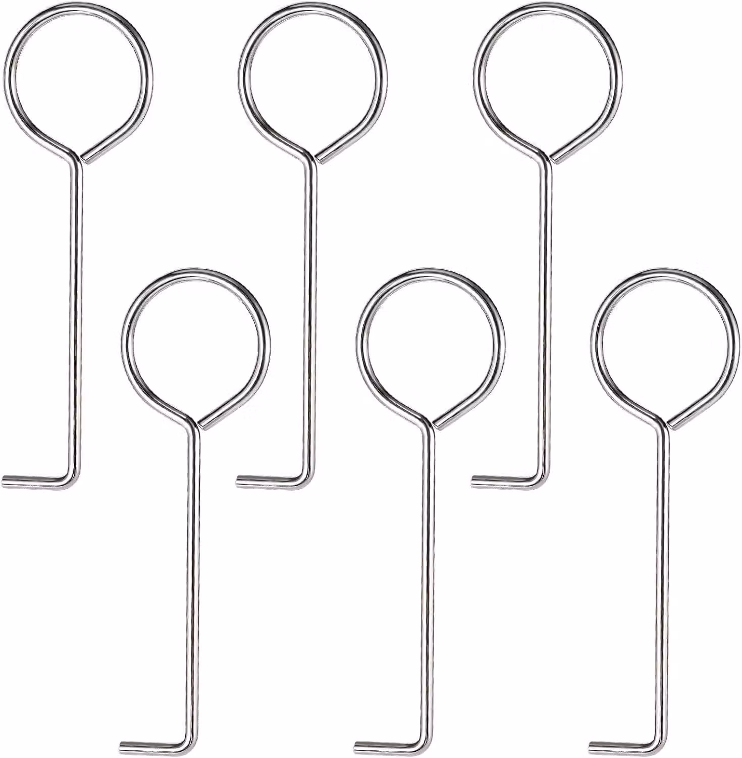Ganci di scarico in acciaio inossidabile 304 - Pulitore per scarichi di doccia - Ideale per la pulizia quotidiana - Argento