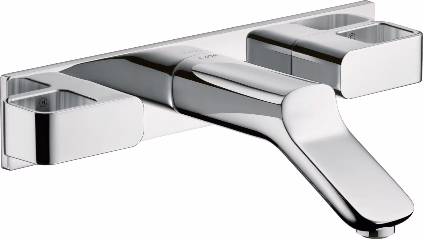 hansgrohe AXOR Urquiola mitigeur lavabo encastré 3 trous avec bec court, 11042000, 11042000