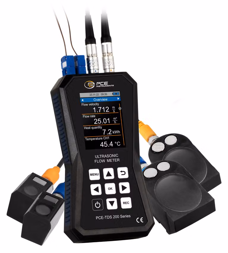 Misuratore di portata a ultrasuoni PCE Instruments modello PCE-TDS 200+ SL