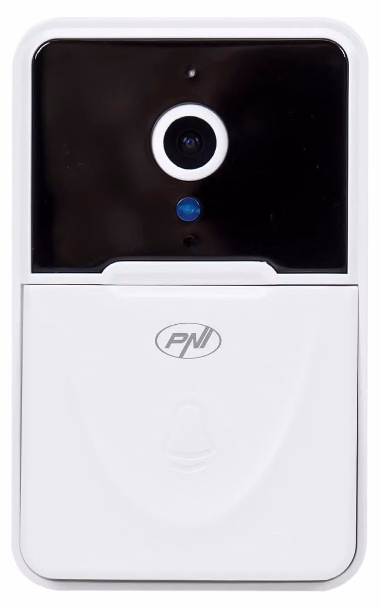 Videocitofono PNI Safe House IDB10, con Wi-Fi, controllo tramite Tuya, visione notturna, selezione dei suoni di chiamata e regolazione del volume