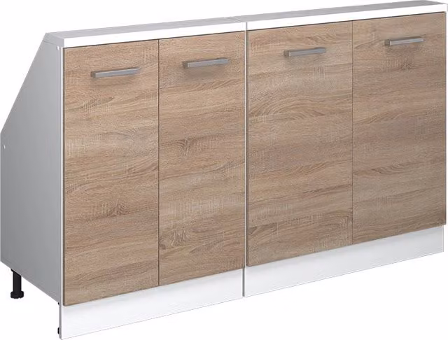 Set di mobili sottotetto Rion Sonoma/Bianco Set di 2 Vicco