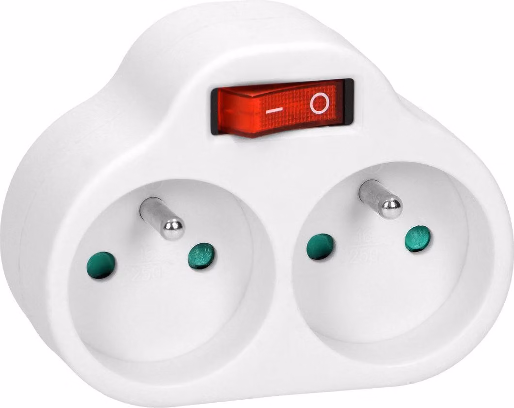 Distributore antifurto elettrico con interruttore 2x2P+Z