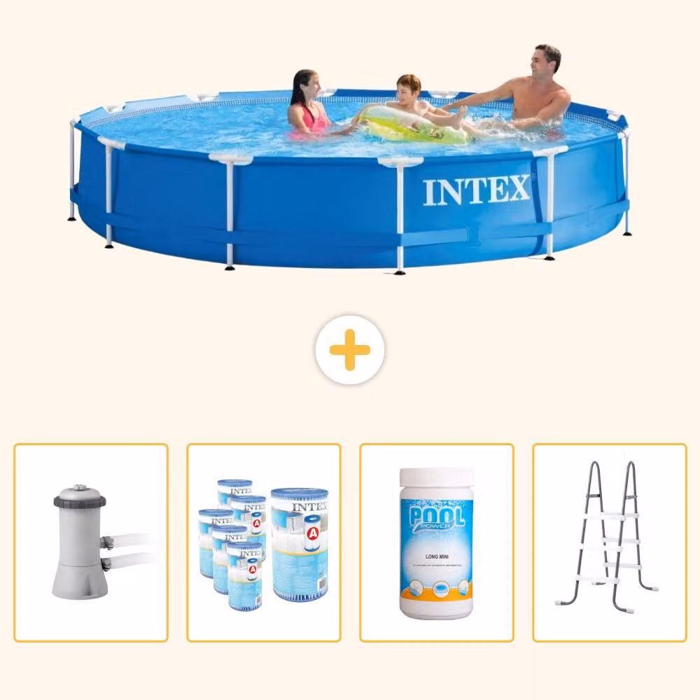 Piscina fuori terra a struttura - 366x76 cm - 5 pezzi - Modello SCB96