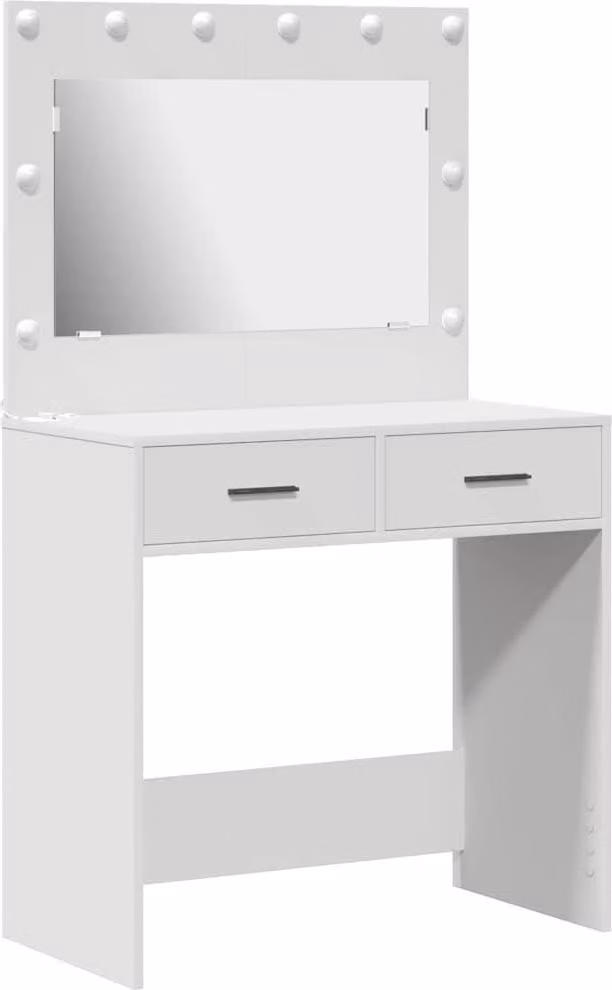 Tavolo da Trucco Bianco 78,5 x 41 x 135 cm Legno multistrato