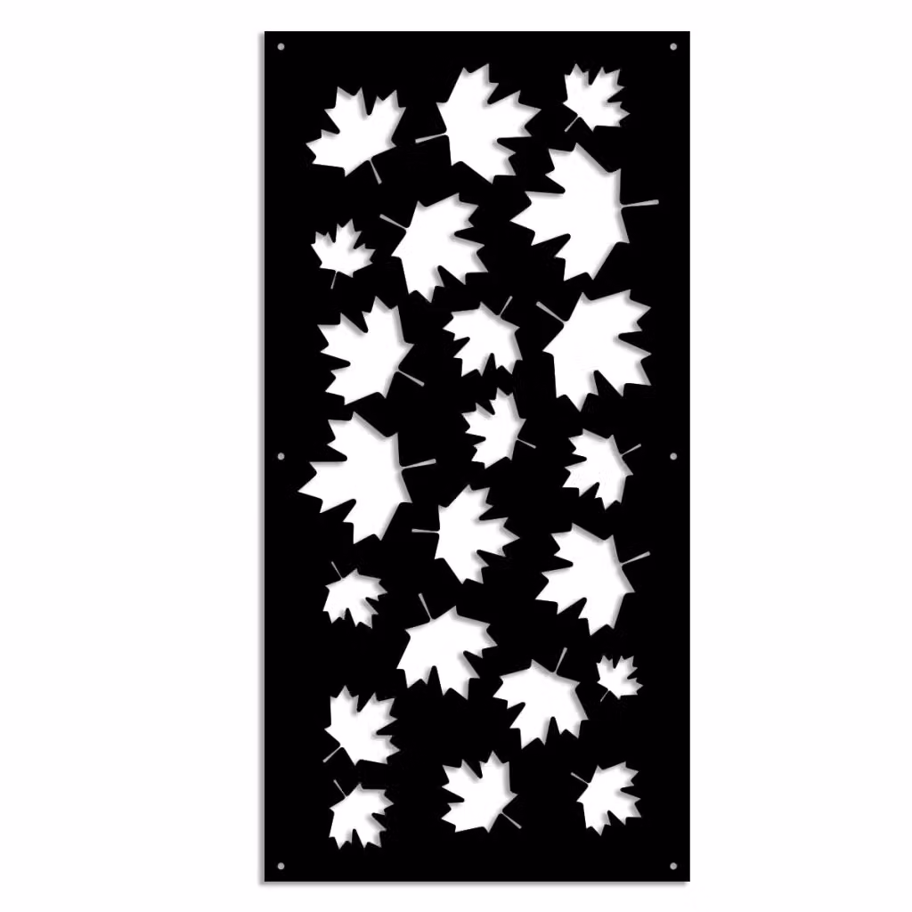 Pannello in PVC traforato Signorbit MAPLE parasole colore nero L: 98 cm, H: 198 cm – 2