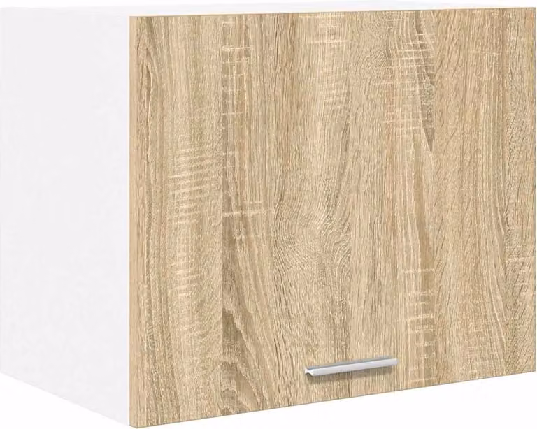 Pensile con contenitore in rovere Sonoma e bianco 50 x 31 x 40 cm