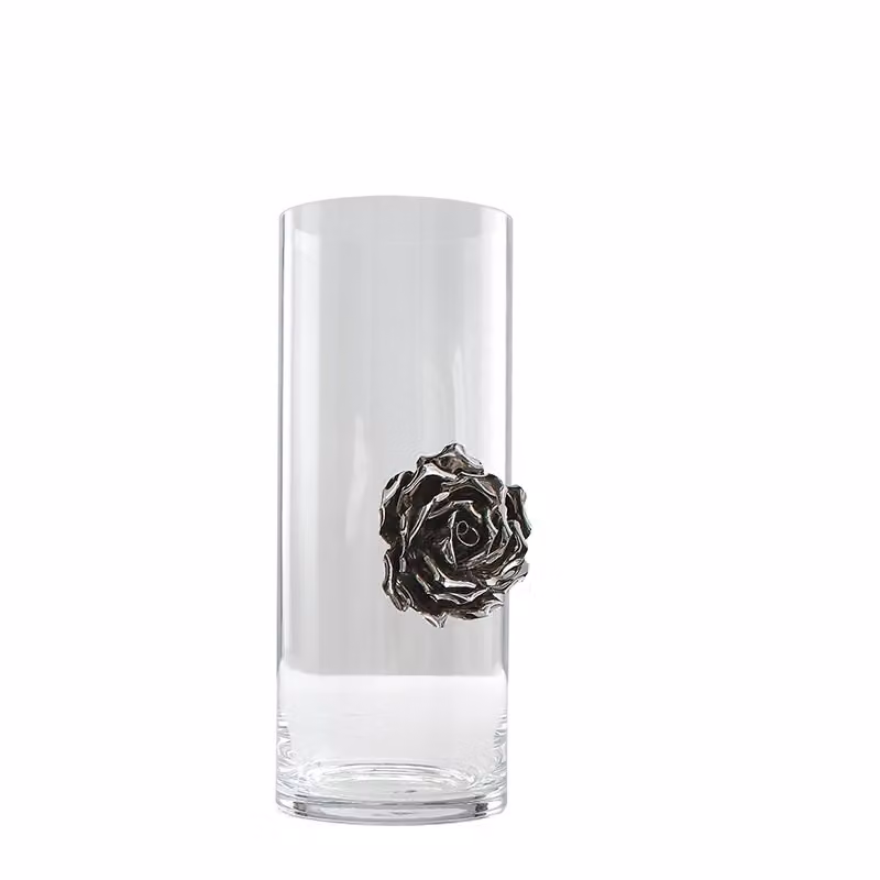 Vaso in vetro Illusion Rose Collection Adriani e Rossi