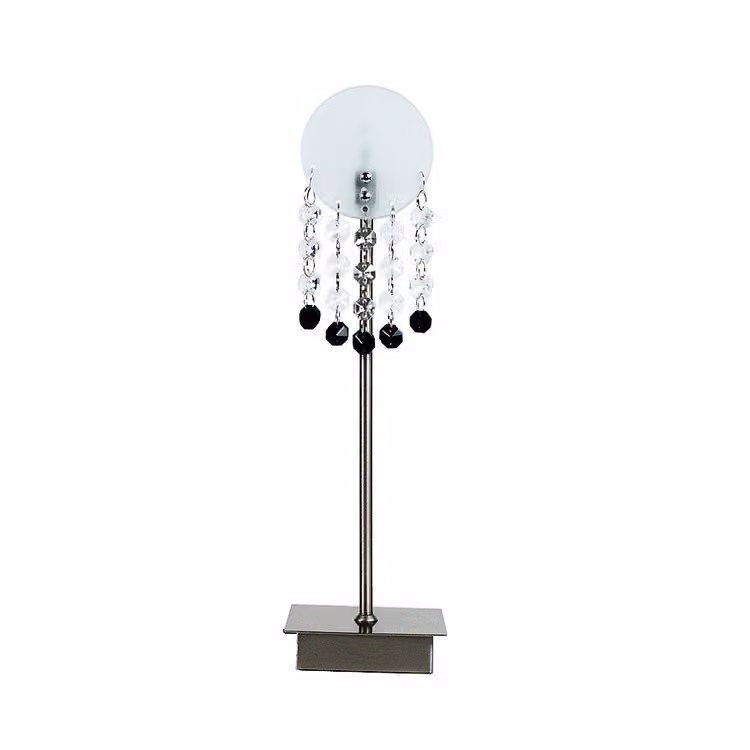 Lampada da tavolo LUXOR cromata bianca 1xG4x20W cristallo, dimensioni: 29x9x6 cm, IP20 Candellux