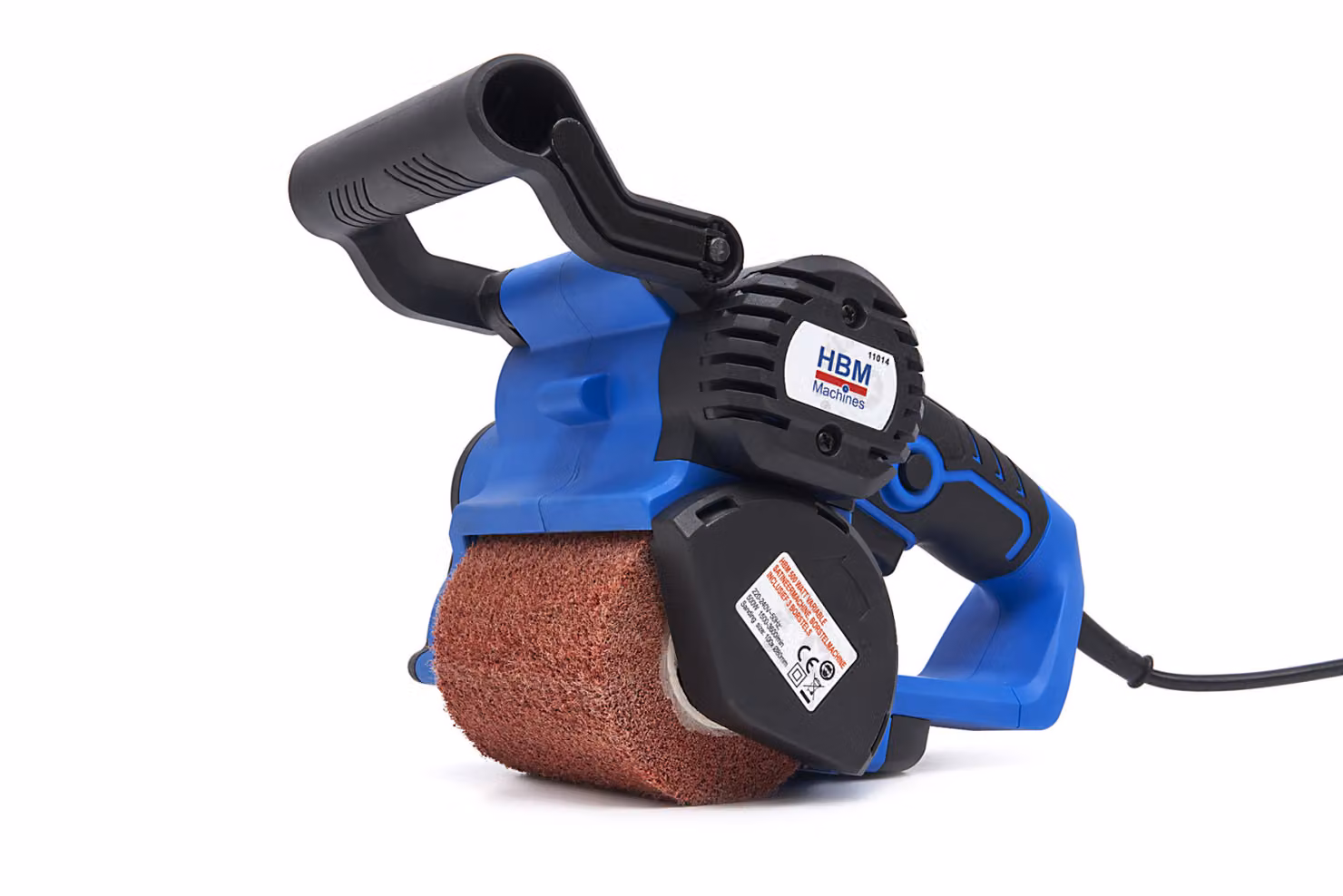 Satinatrice HBM da 500 Watt con velocità variabile, spazzolatrice con 3 spazzole incluse
