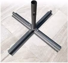 Base per ombrellone Amicasa SELF OPEN in acciaio Grigio scuro 3 kg
