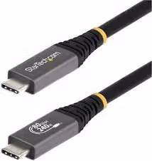 Cavo USB-C Startech.Com USB4 da 240W, Nero e Grigio, 1,5 m