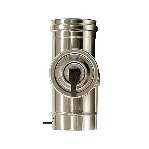 Elemento ispezione canna fumaria DN 350 tubo acciaio inox 316