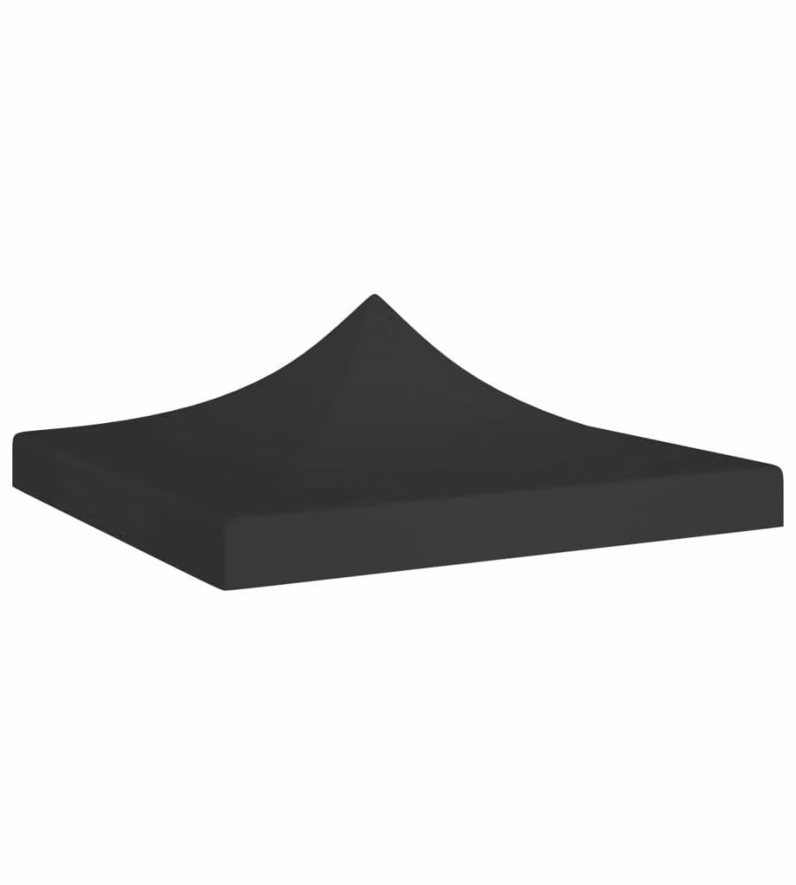 Tetto per Tendone per Feste 3x3 m Nero 270 g/mq