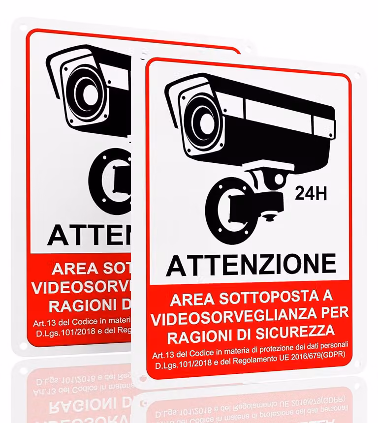 Telecamera di sorveglianza, alloggiamento in alluminio (set da 2)