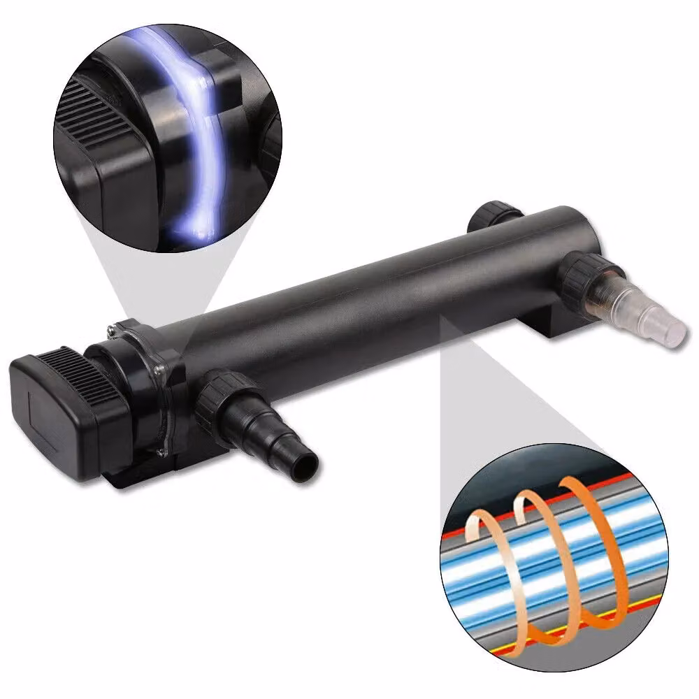 Lampada UVC Sunfun da 40 W per la sterilizzazione e chiarificazione di stagni e filtri, colore nero – 2