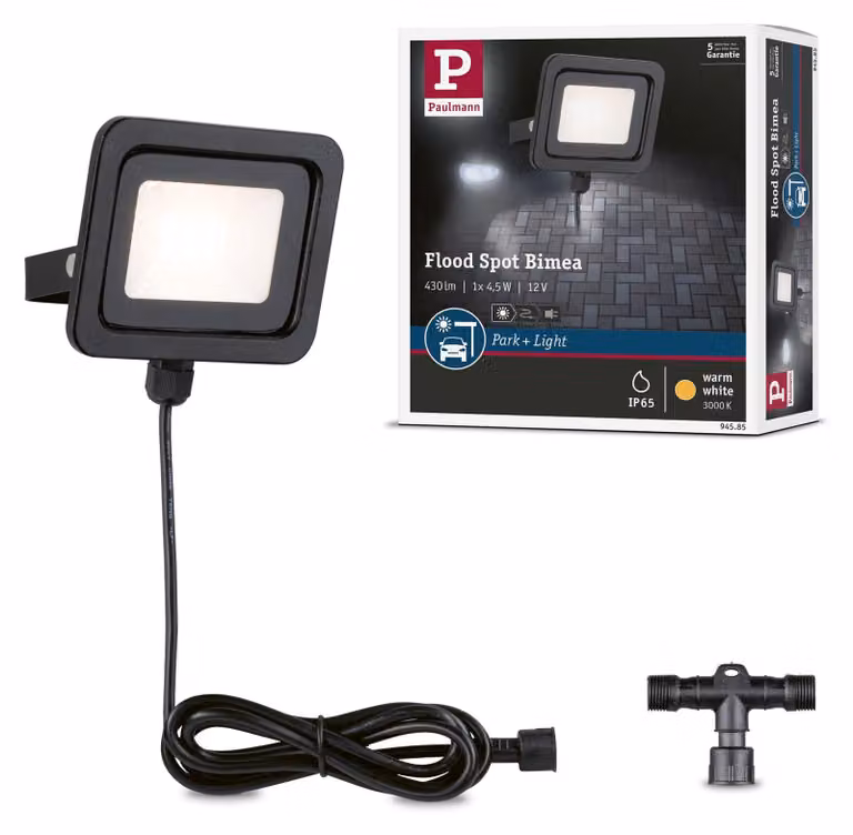 Lampada da parete esterna a LED Paulmann Park + Light, modello Bimea