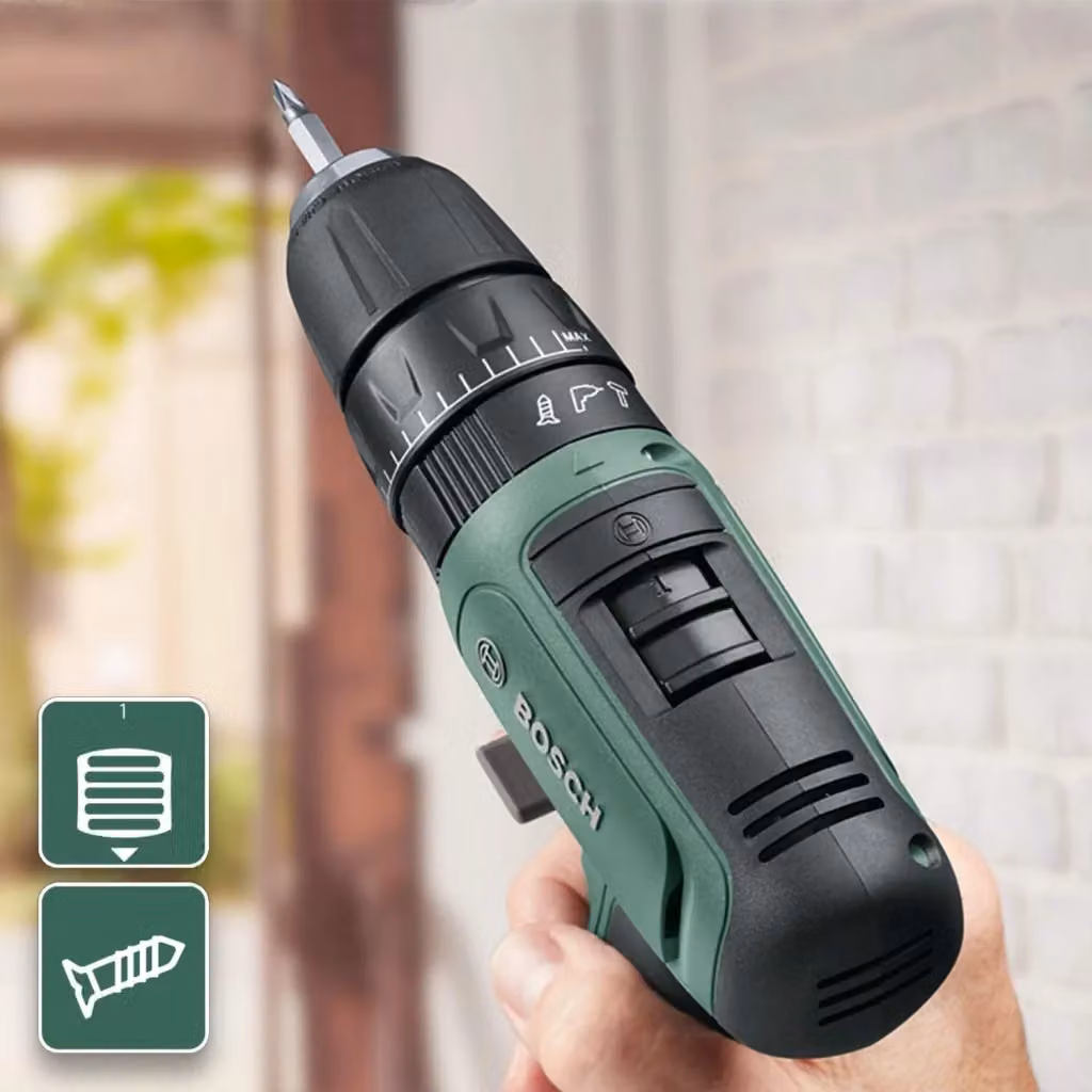 Trapano a batteria Bosch EasyImpact 1200 con batteria al litio 12V e valigetta, colore verde – 2