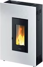 Stufa a pellet Pegaso Madison 5 Slim Bianco 5,2kW Classe A+ – 1