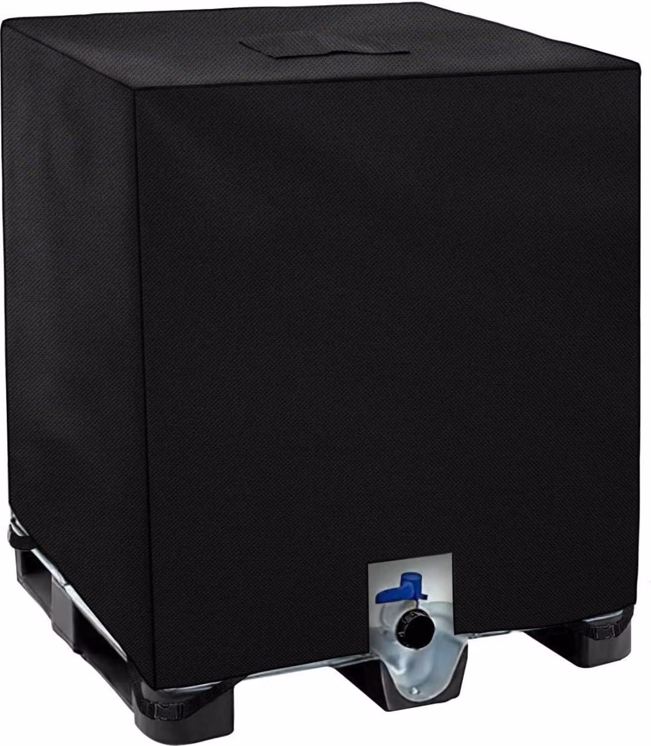 Dokon Copertura per serbatoio IBC 1000L - Impermeabile e antivento - Tessuto Oxford 420D - Copertura protettiva per serbatoio dell'acqua - Nero