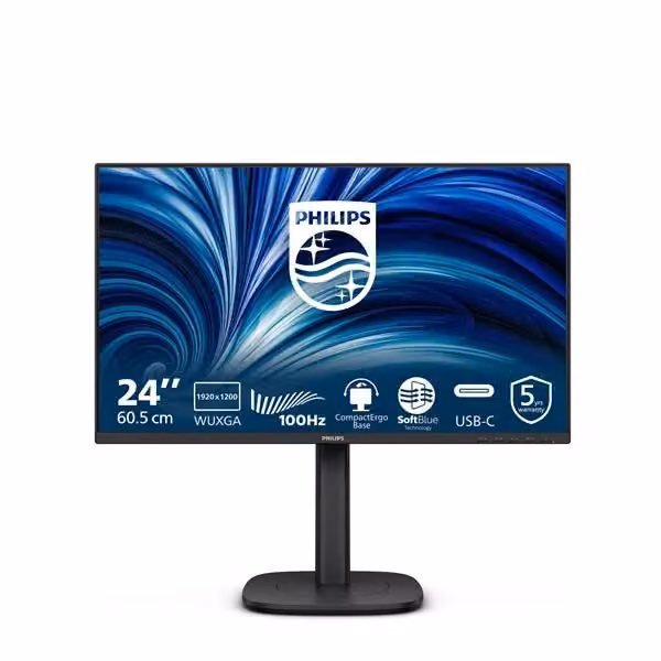 Monitor PC Philips Serie 3000 24B2N3200D/00 da 24.1 pollici IPS WUXGA Nero – 2
