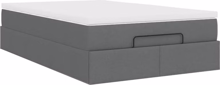 Struttura Letto Pouf con Materasso 80x200 cm in Tessuto