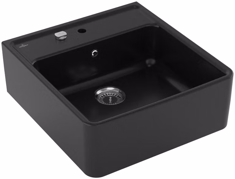 Lavello Villeroy & Boch a vasca singola 595 x 630 mm funzionamento eccentrico cromite