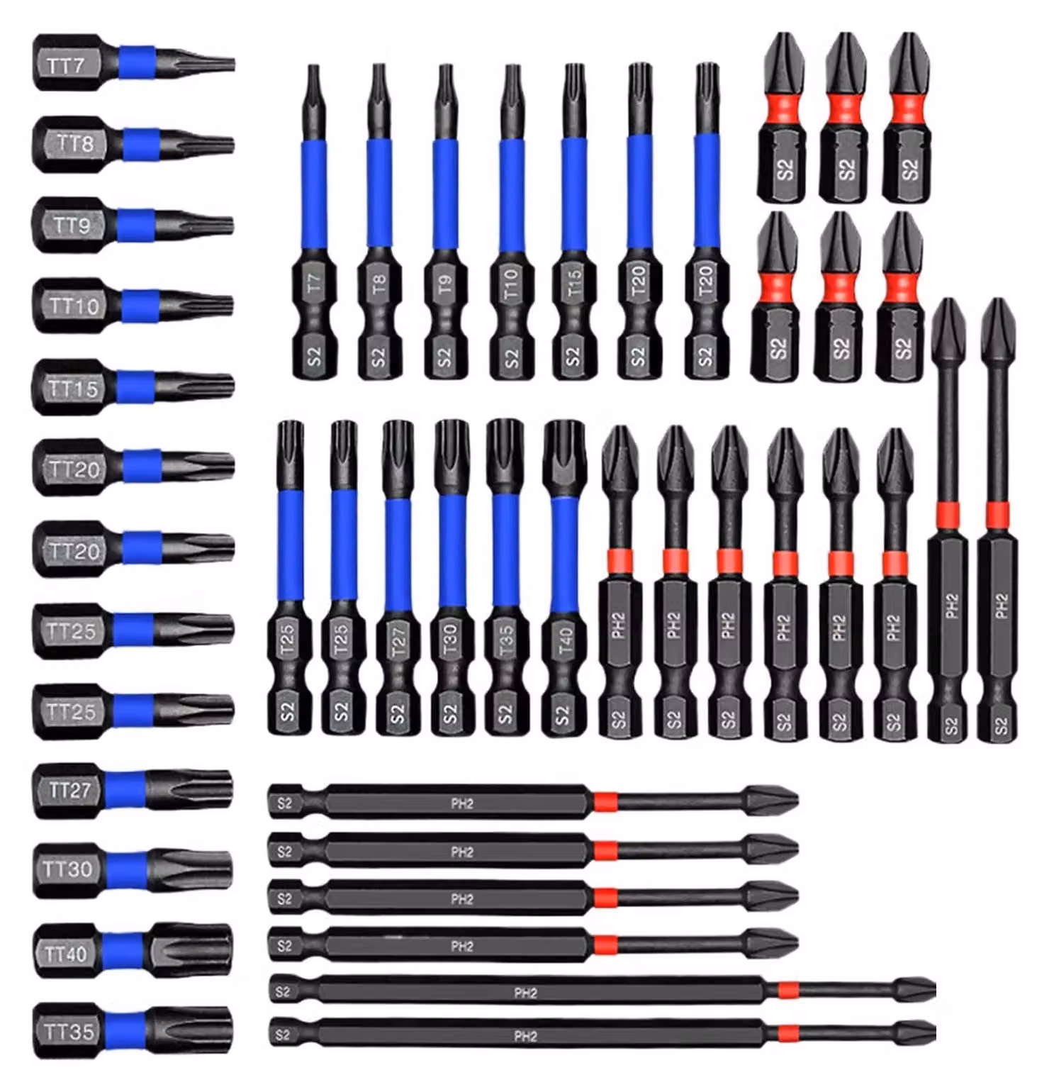 Set di chiavi a cacciavite magnetiche con 46 pezzi