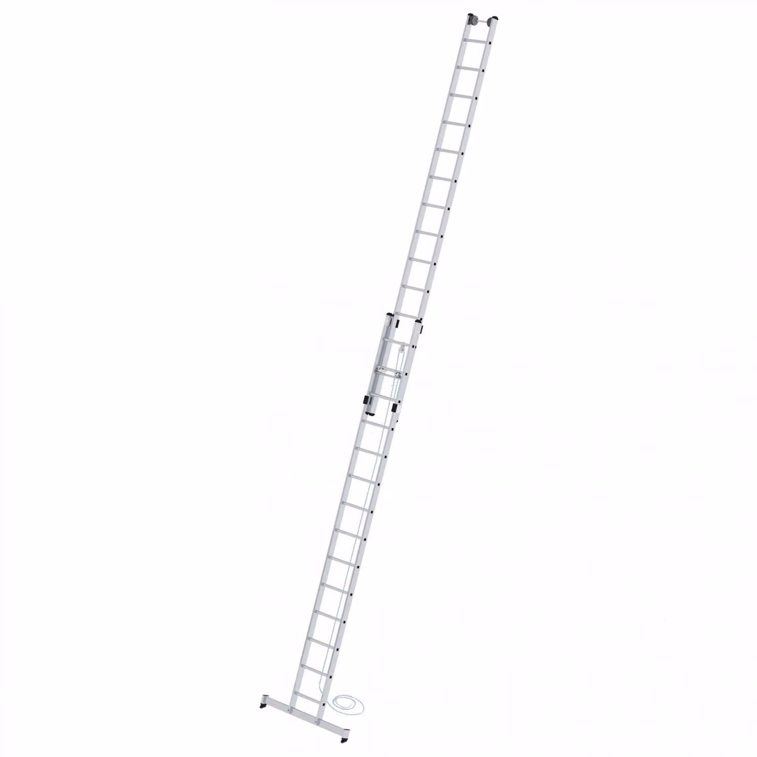 Scala di accesso a fune in 2 parti con traversa nivello® 2x14 pioli