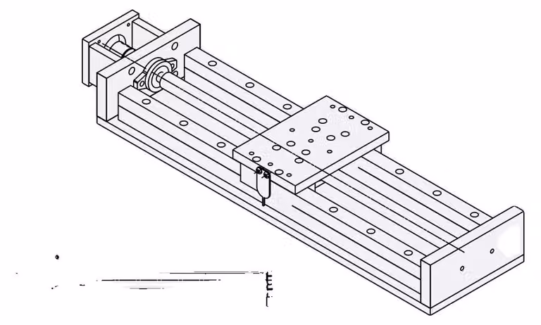 Attuatore lineare, elevata capacità di carico, funzionamento silenzioso, modello ZBX150-400mm