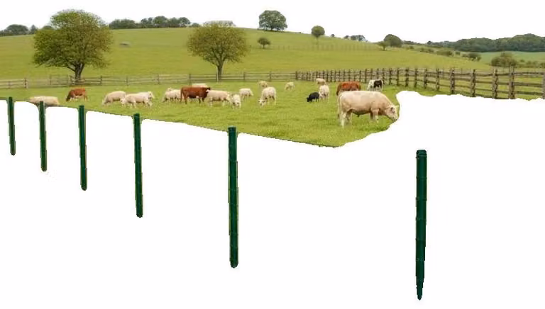 Rete metallica zincata, resistente e duratura, ideale per recinzioni, colore verde