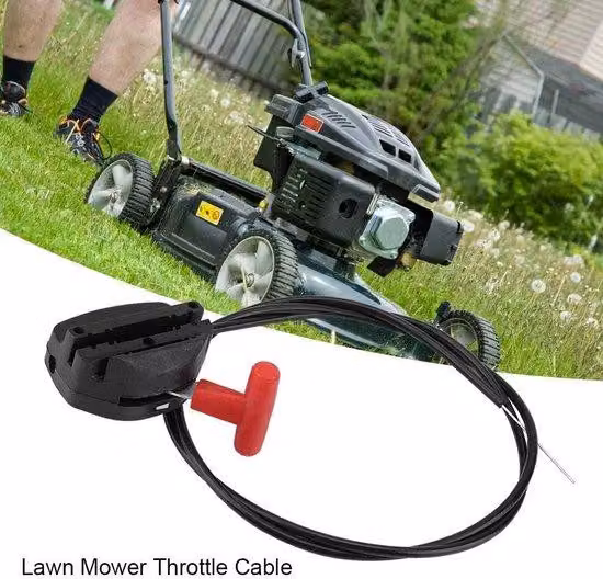 Cavo dell'acceleratore per tosaerba con interruttore di comando, lunghezza 140 cm