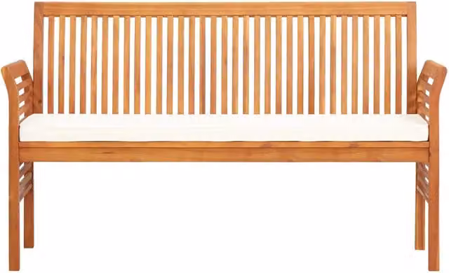Panca da Giardino a 3 Posti 150 cm in Legno Massello di Acacia 45968