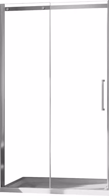 Porta Doccia 140 cm 1 Anta Scorrevole in Cristallo Trasparente 8mm H200 Fosterberg Horsens Sinistro