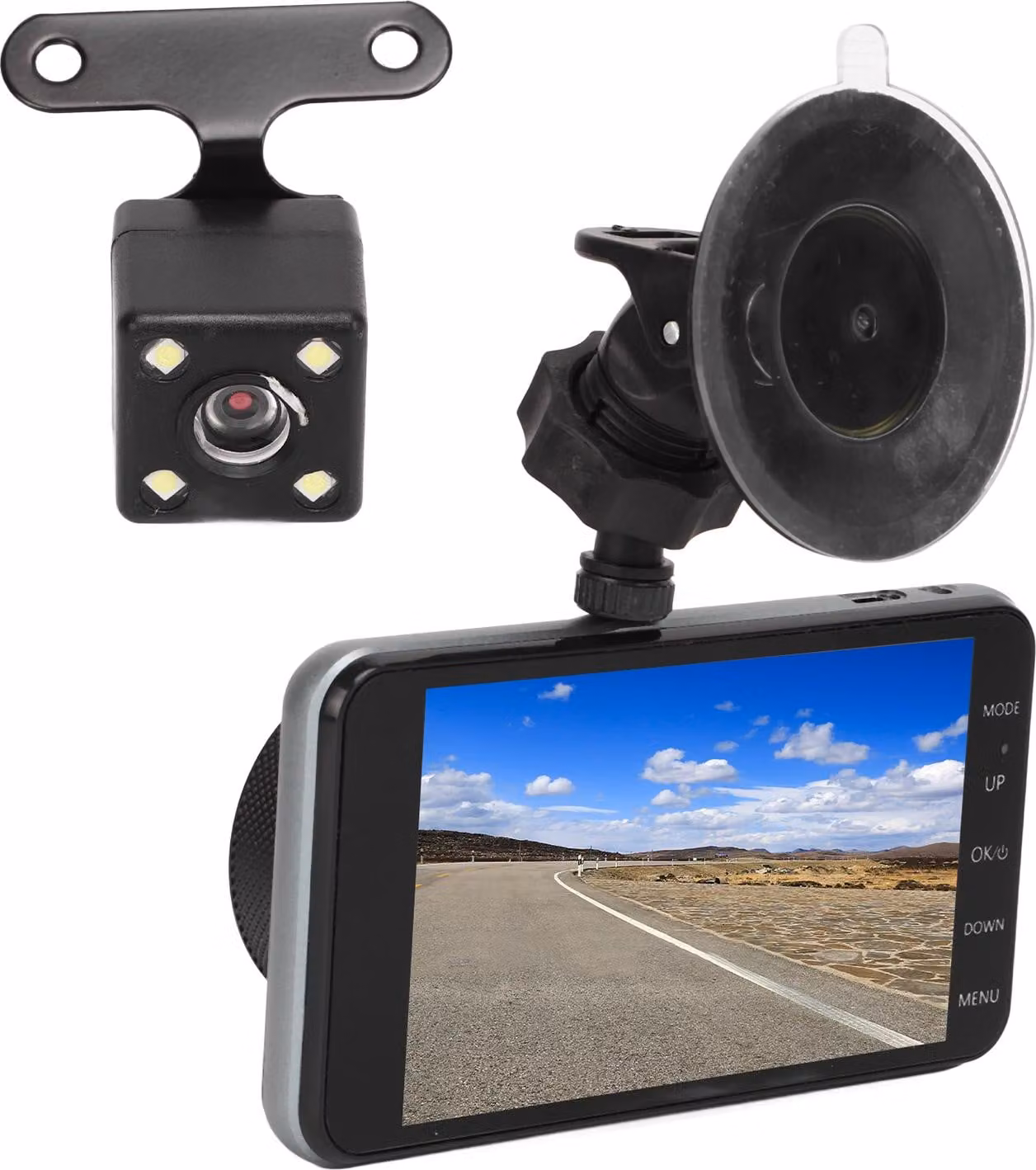 1080P telecamera per auto WiFi doppia visione notturna 150 mAh batteria loop registrazione DVR per la guida