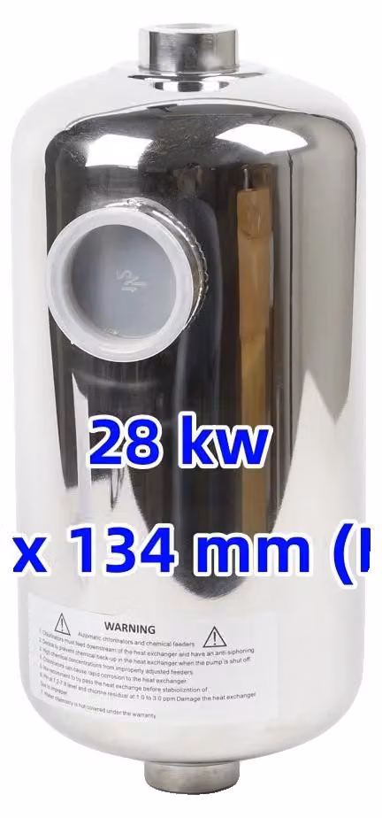 Scambiatori di calore per piscine, in acciaio inossidabile, alta efficienza, 28 kW, per il mercato europeo